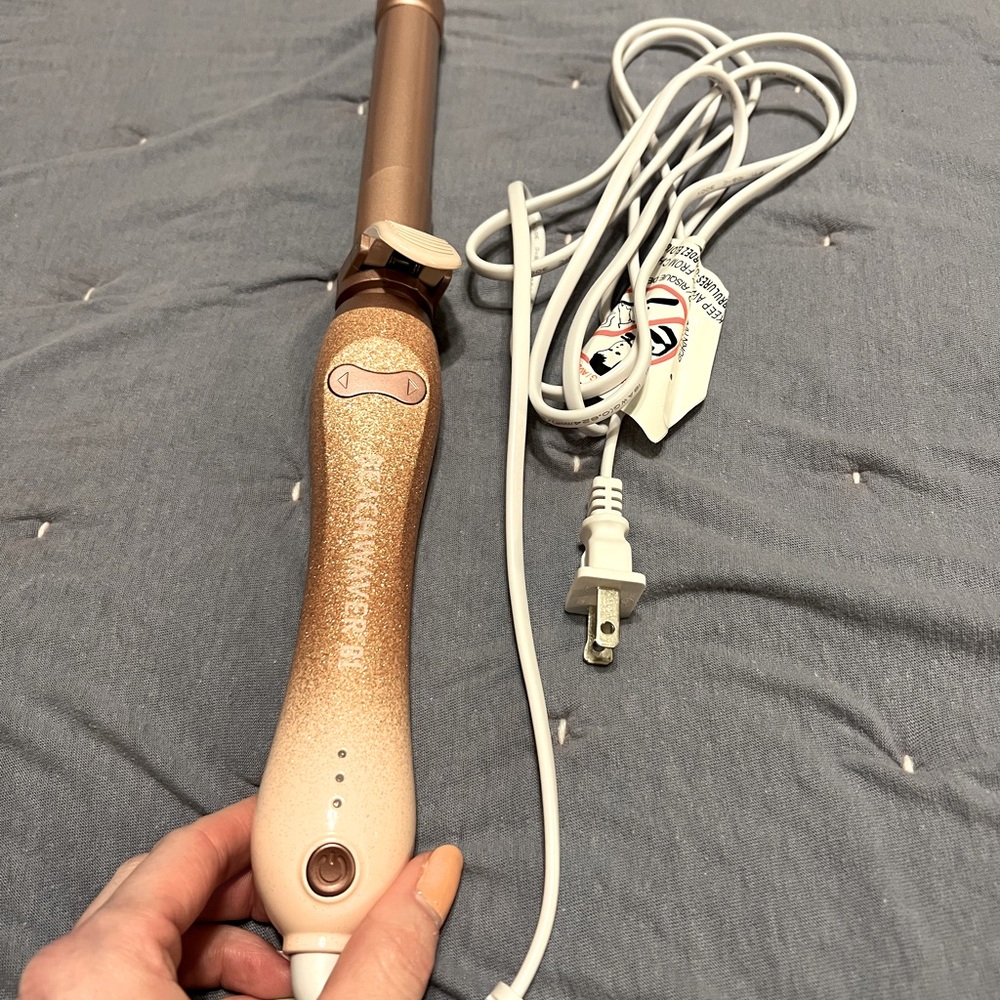 Beachwaver curling Rose gold ombré glitter